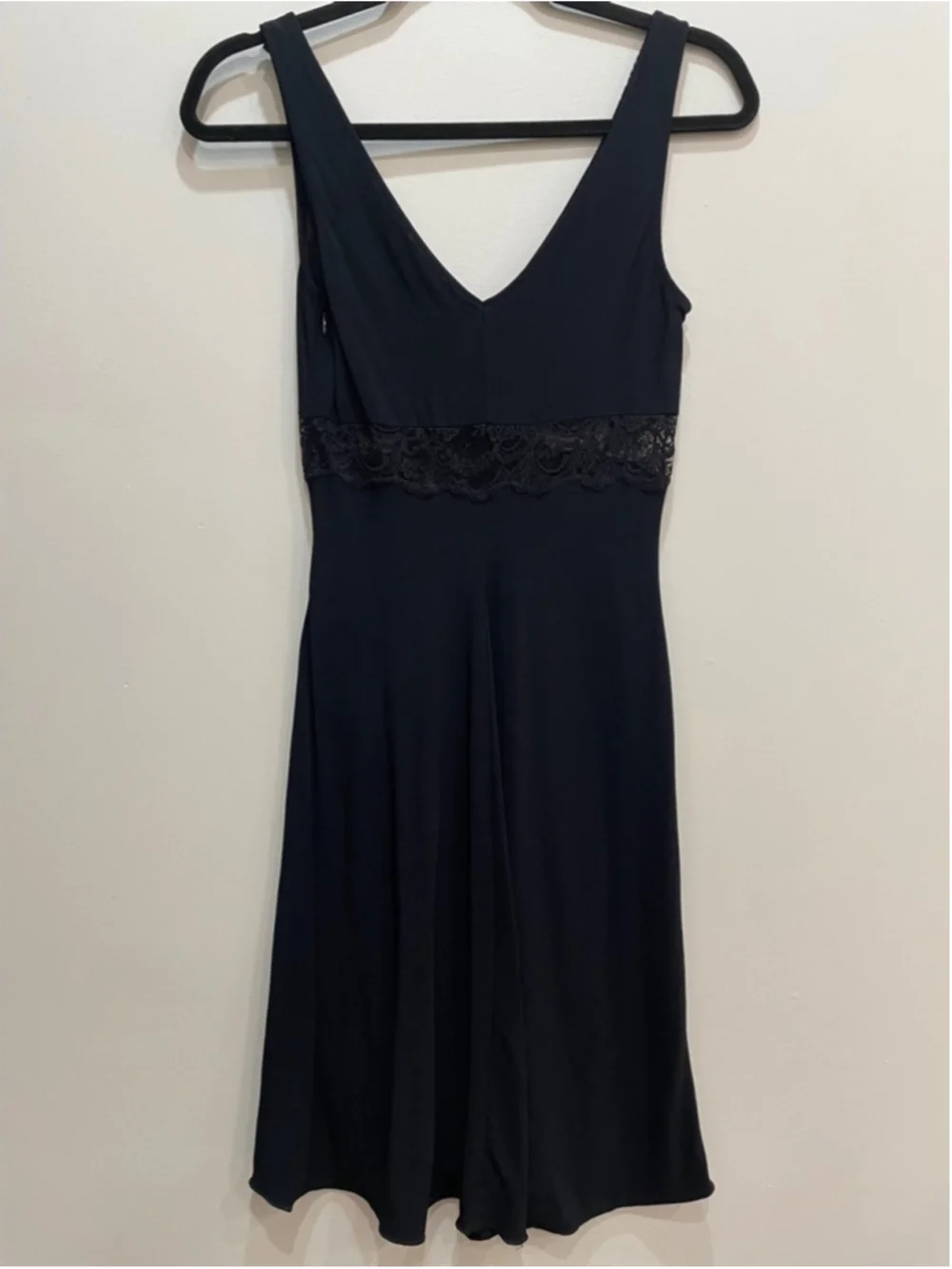 bebe Floral Silk Midi Dress Lace Babydoll Empire Waist Whimsygoth Cocktail S - Picture 5 of 11